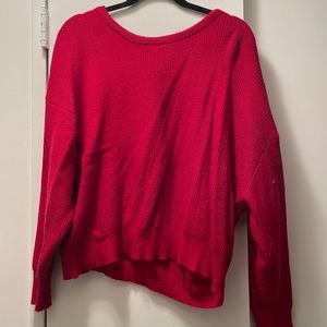 Soft red sweater
